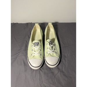 women's 9 Converse Chuck Taylor All Star Ballet Lace Slip-On Hippie Pistachio